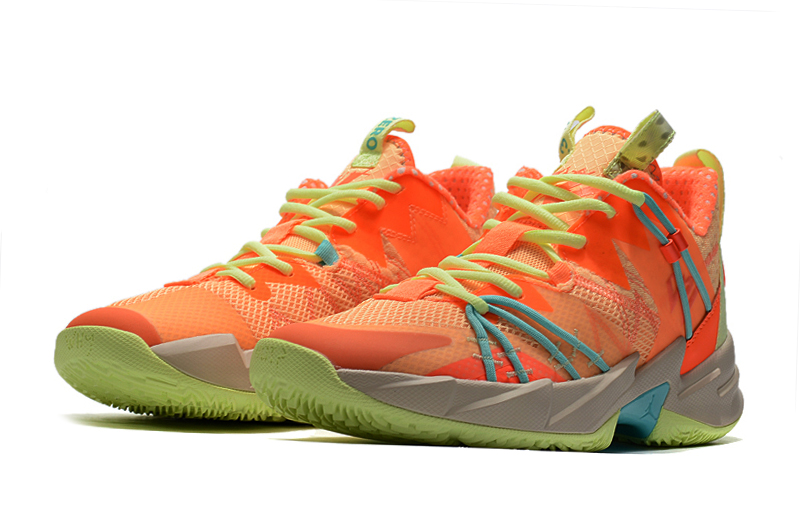 Why Not Zero 3 Elite Orange Green Blue Shoes - Click Image to Close